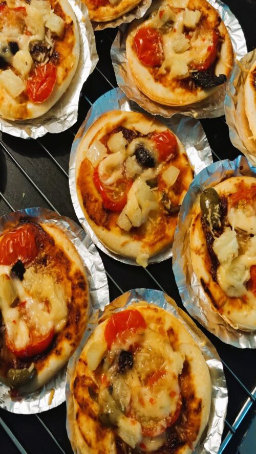 Catering food mini pizza