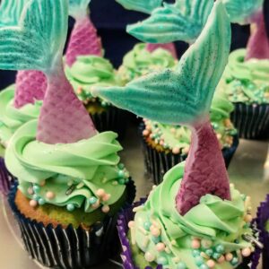 Mermaid cupcakes for birthdays