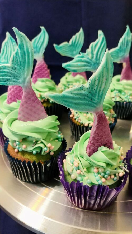 Mermaid cupcakes for birthdays